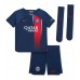 Dětský Fotbalový dres Paris Saint-Germain Manuel Ugarte #4 2023-24 Domácí Krátký Rukáv (+ trenýrky)